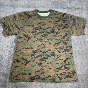 Rothco T-Shirt Men's 2XL‎ Green Digital Camo Crew Neck Short Sleeve Military
